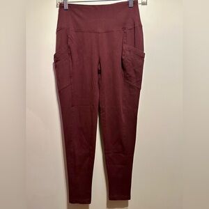 NWOT Zenana Maroon Cotton Leggings